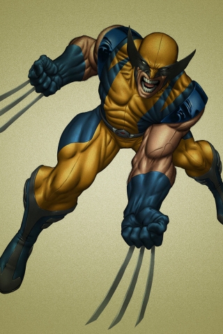 Wolverine Anime for 320 x 480 iPhone resolution