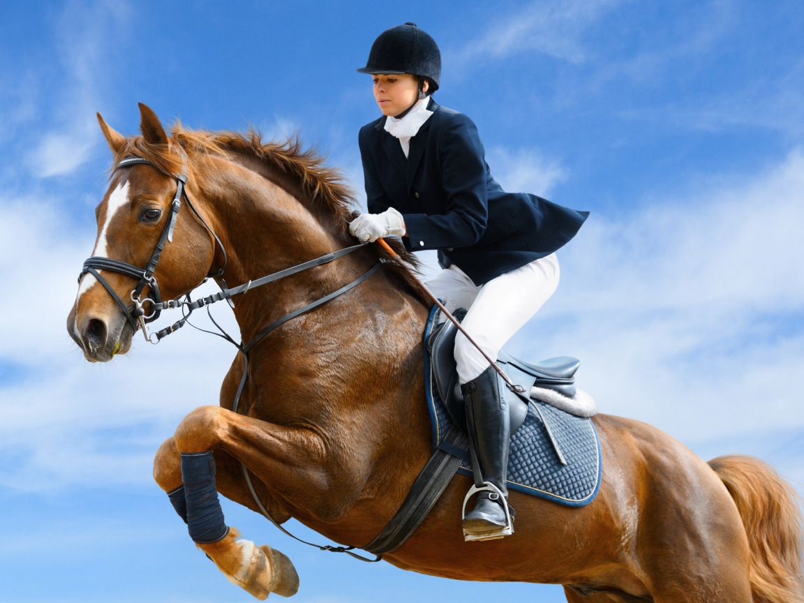 Woman Riding for 1152 x 864 resolution