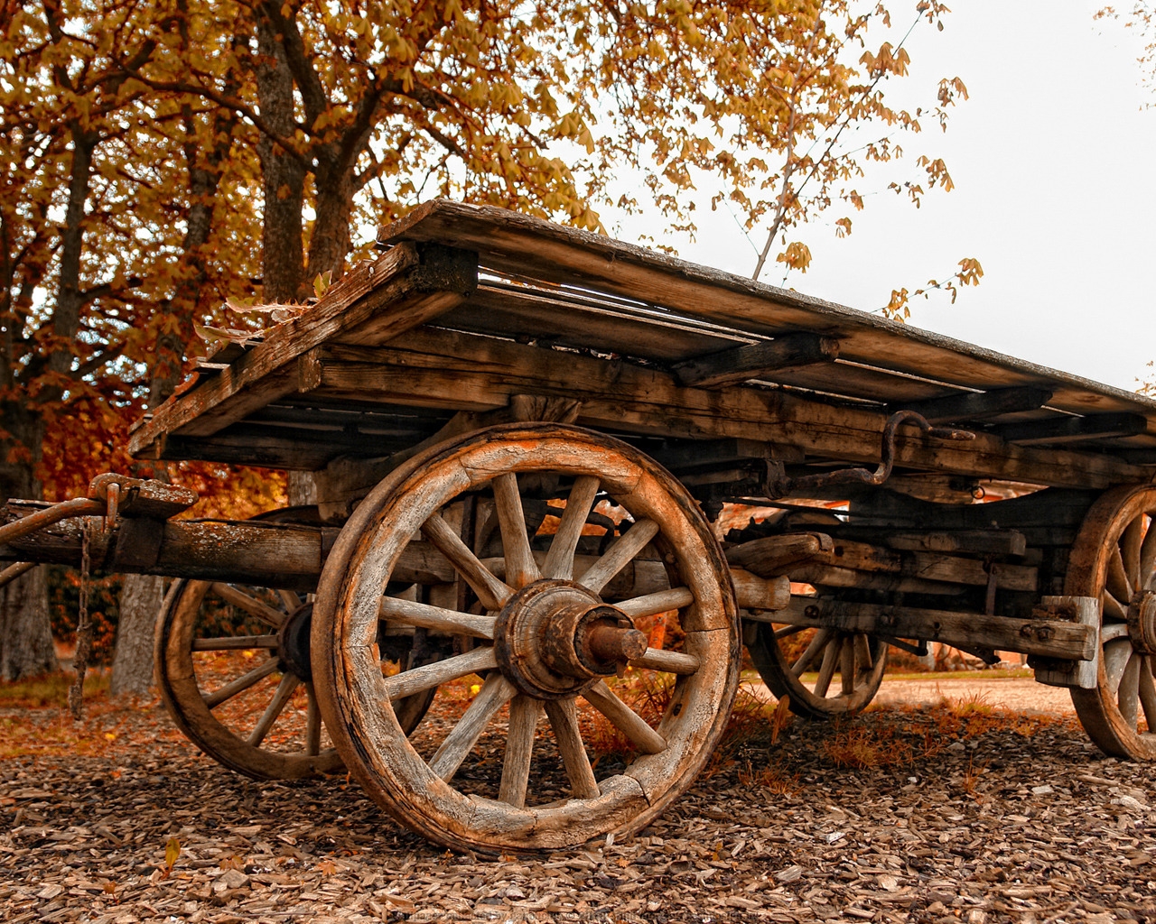 Wood Cart for 1280 x 1024 resolution