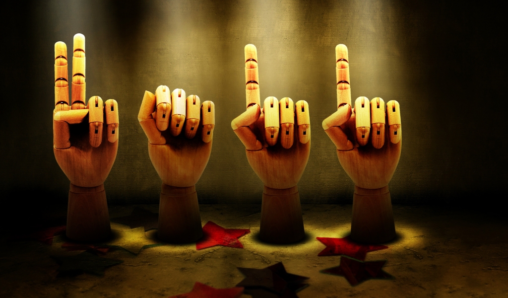 Wood Hands for 1024 x 600 widescreen resolution