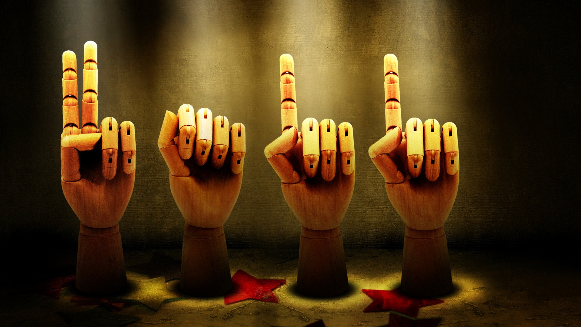 Wood Hands for 1920 x 1080 HDTV 1080p resolution