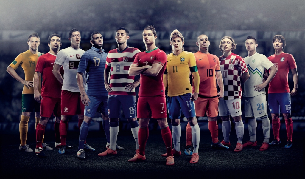 World Cup 2010 Football Team for 1024 x 600 widescreen resolution