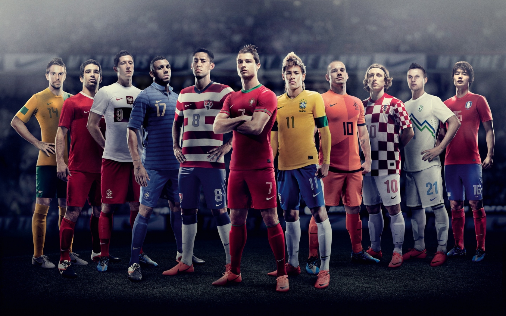 World Cup 2010 Football Team for 1680 x 1050 widescreen resolution