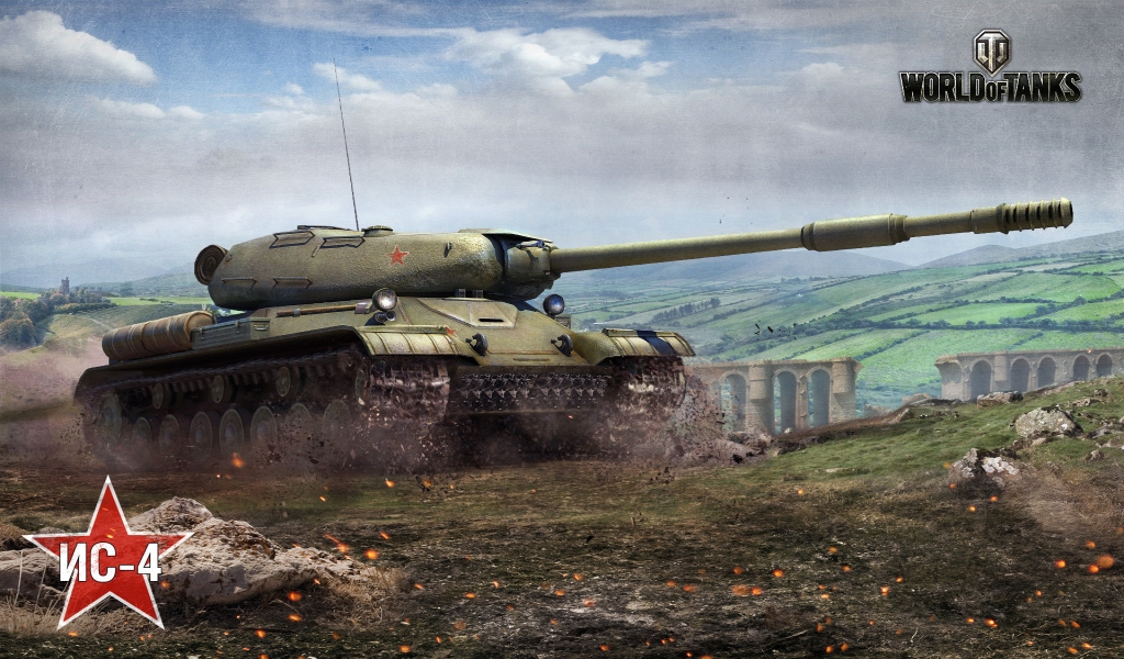 World of Tanks Ð˜C-4 for 1024 x 600 widescreen resolution