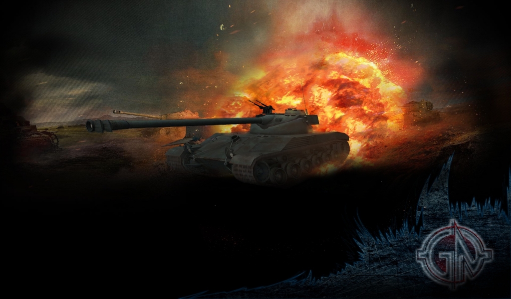 World of Tanks Fire for 1024 x 600 widescreen resolution