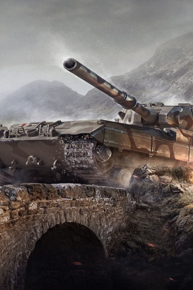 World of Tanks FV215b for 640 x 960 iPhone 4 resolution
