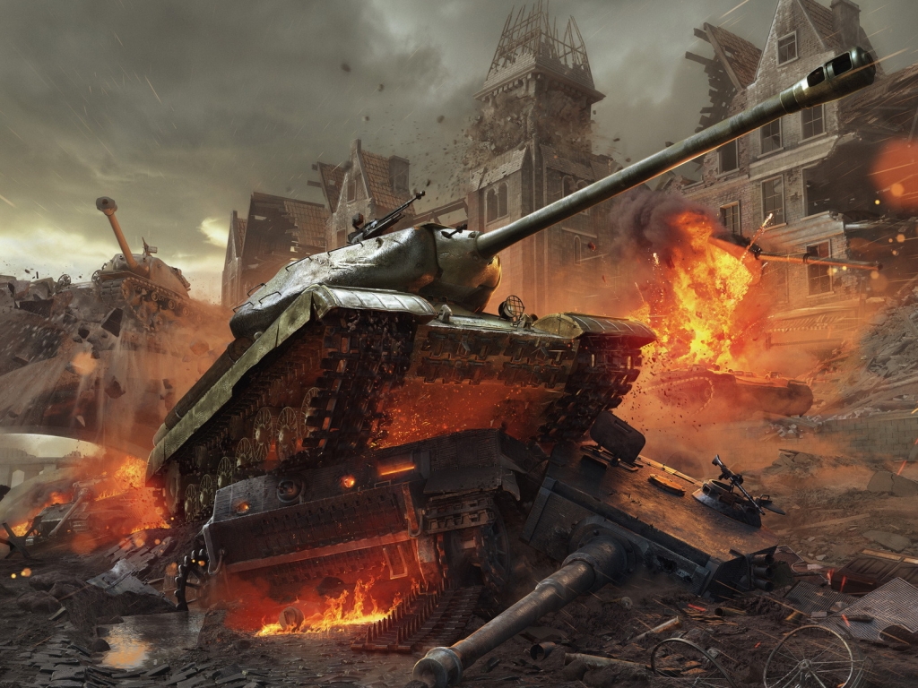 World of Tanks Game for 1024 x 768 resolution