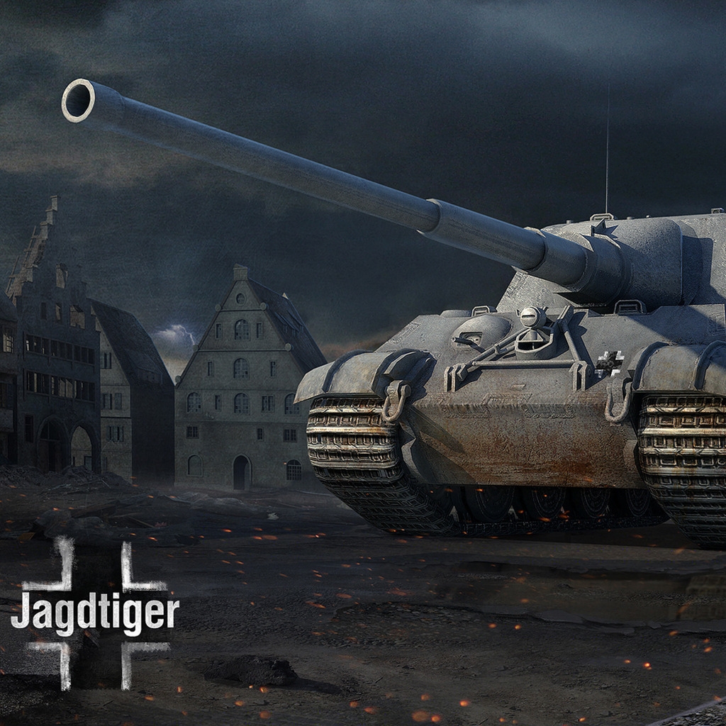 World of Tanks Jagdtiger for 1024 x 1024 iPad resolution