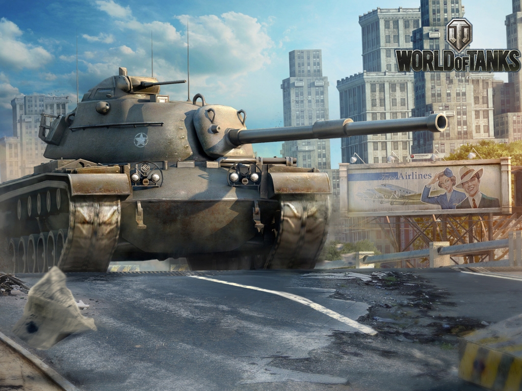 World of Tanks M48A1 for 1024 x 768 resolution