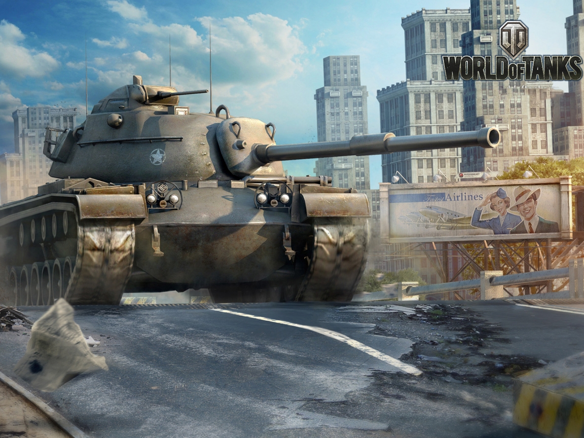 World of Tanks M48A1 for 1152 x 864 resolution