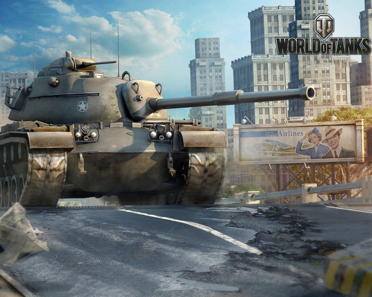 World of Tanks M48A1 for 1280 x 1024 resolution