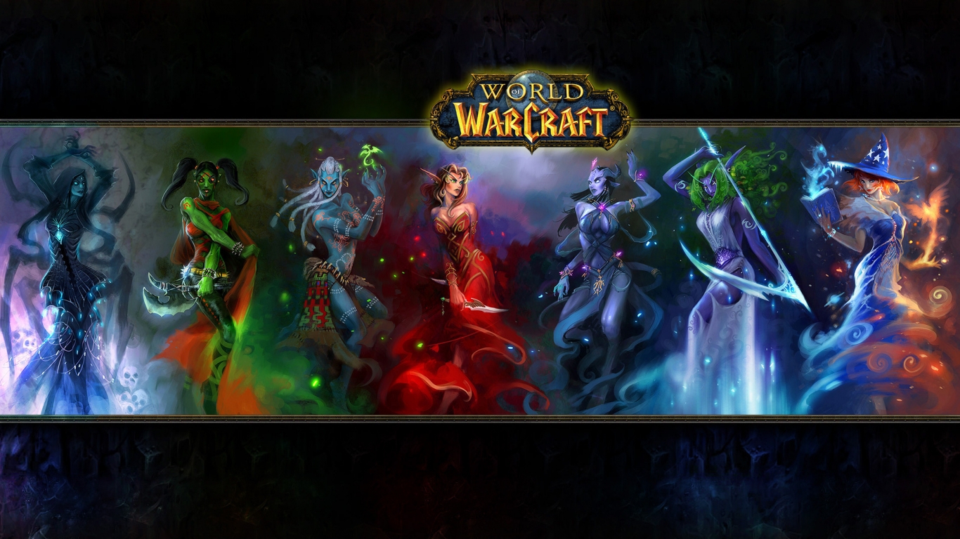 World of Warcraft for 1366 x 768 HDTV resolution