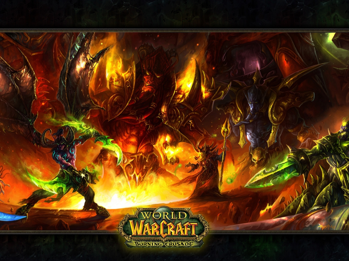 World of Warcraft Burning Crusade for 1152 x 864 resolution