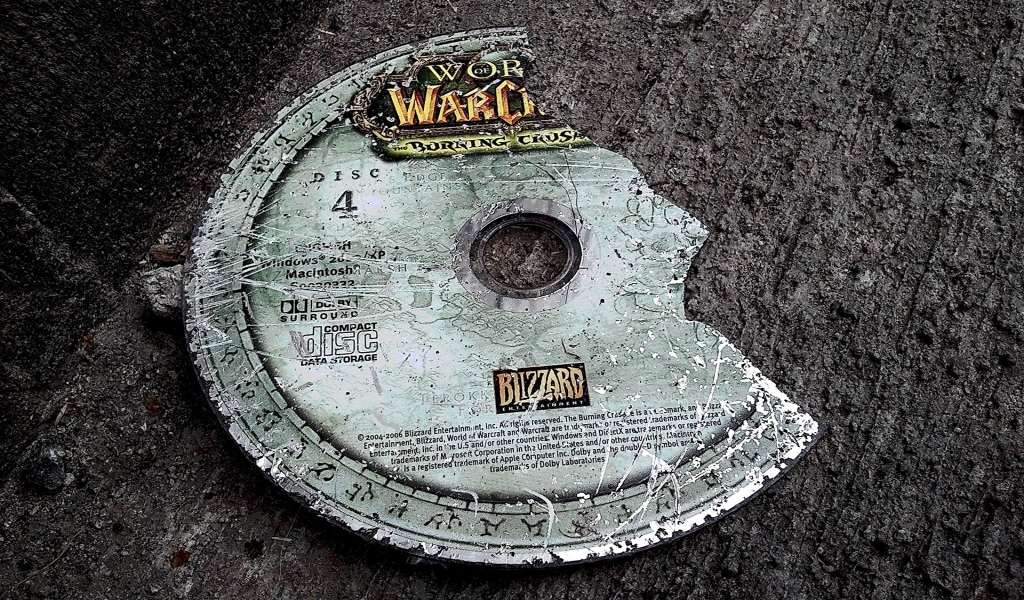 World of Warcraft Disc for 1024 x 600 widescreen resolution