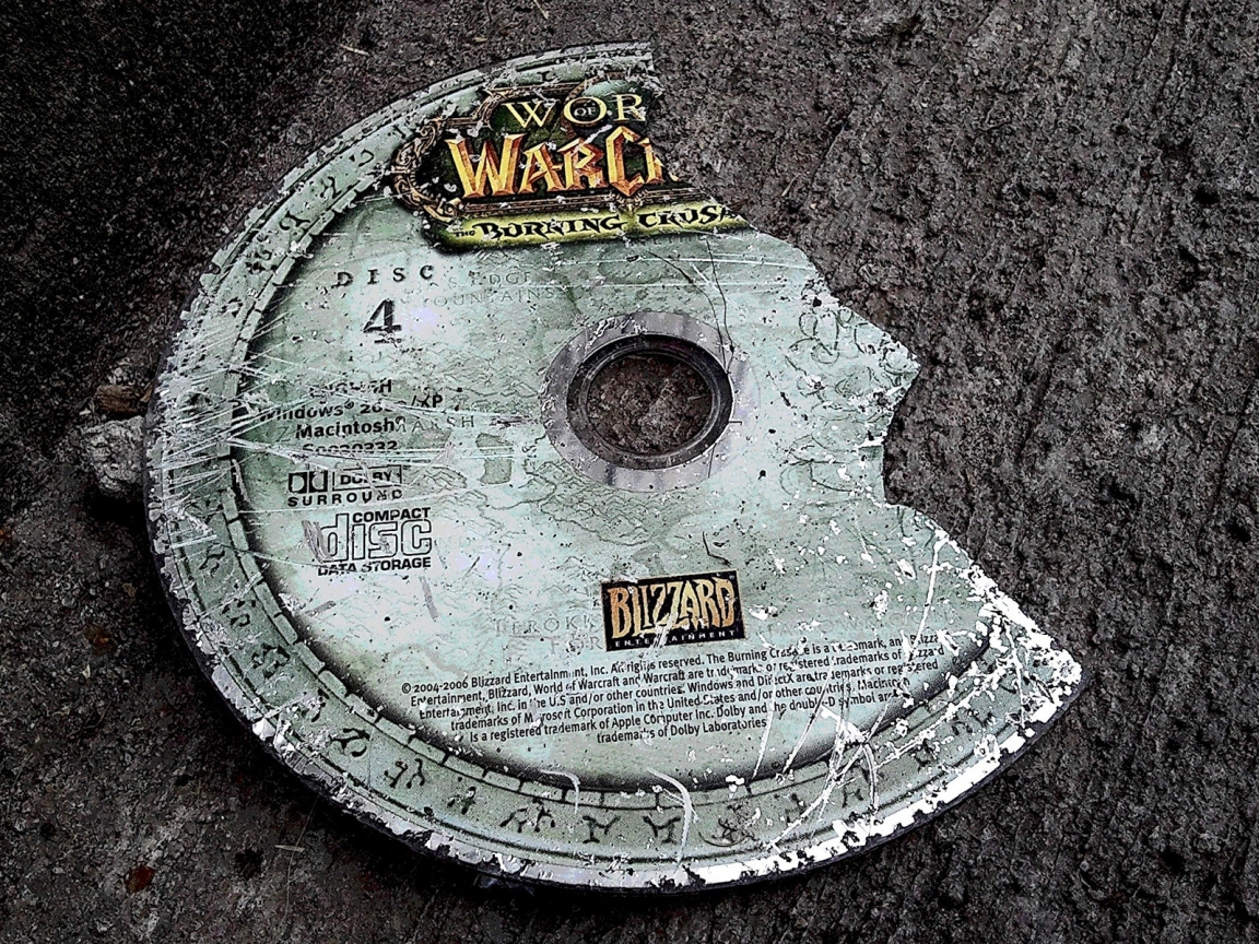 World of Warcraft Disc for 1152 x 864 resolution