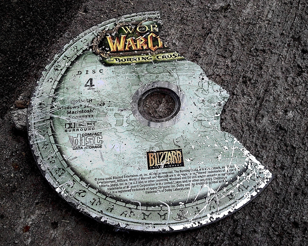 World of Warcraft Disc for 1280 x 1024 resolution