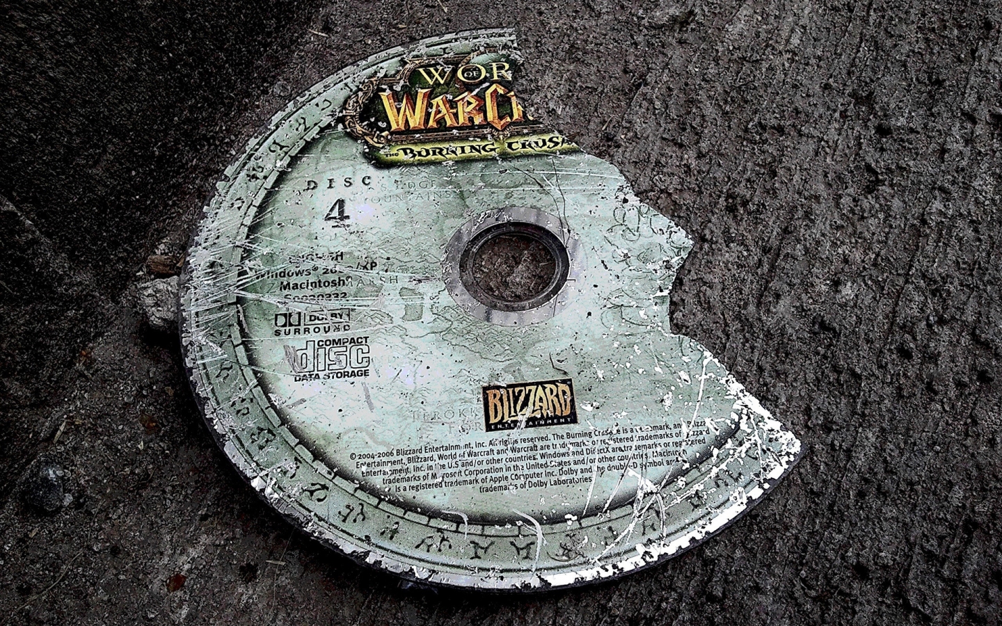 World of Warcraft Disc for 1440 x 900 widescreen resolution