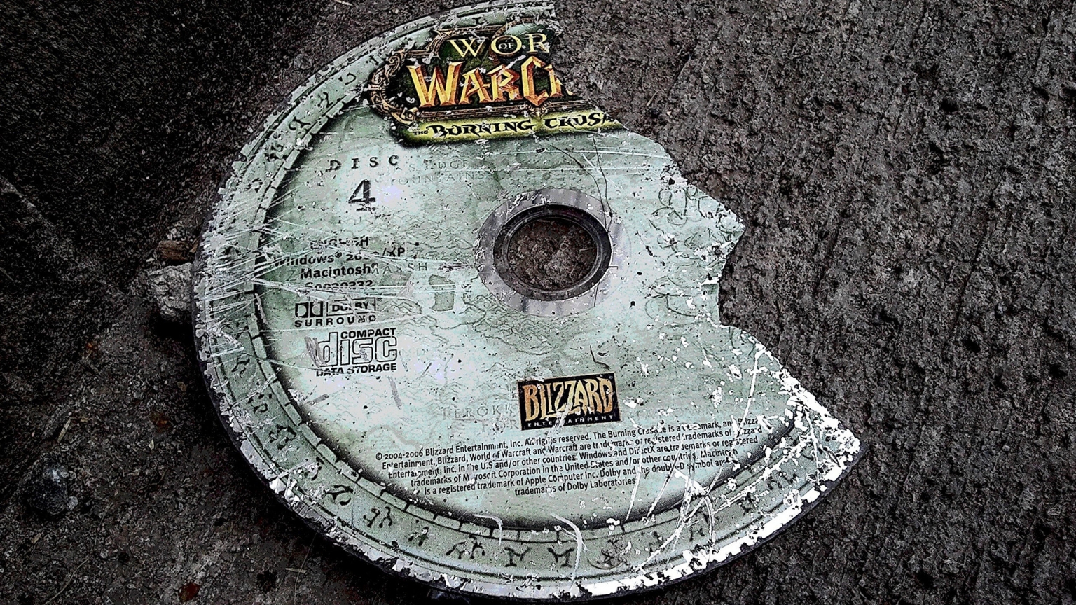 World of Warcraft Disc for 1536 x 864 HDTV resolution