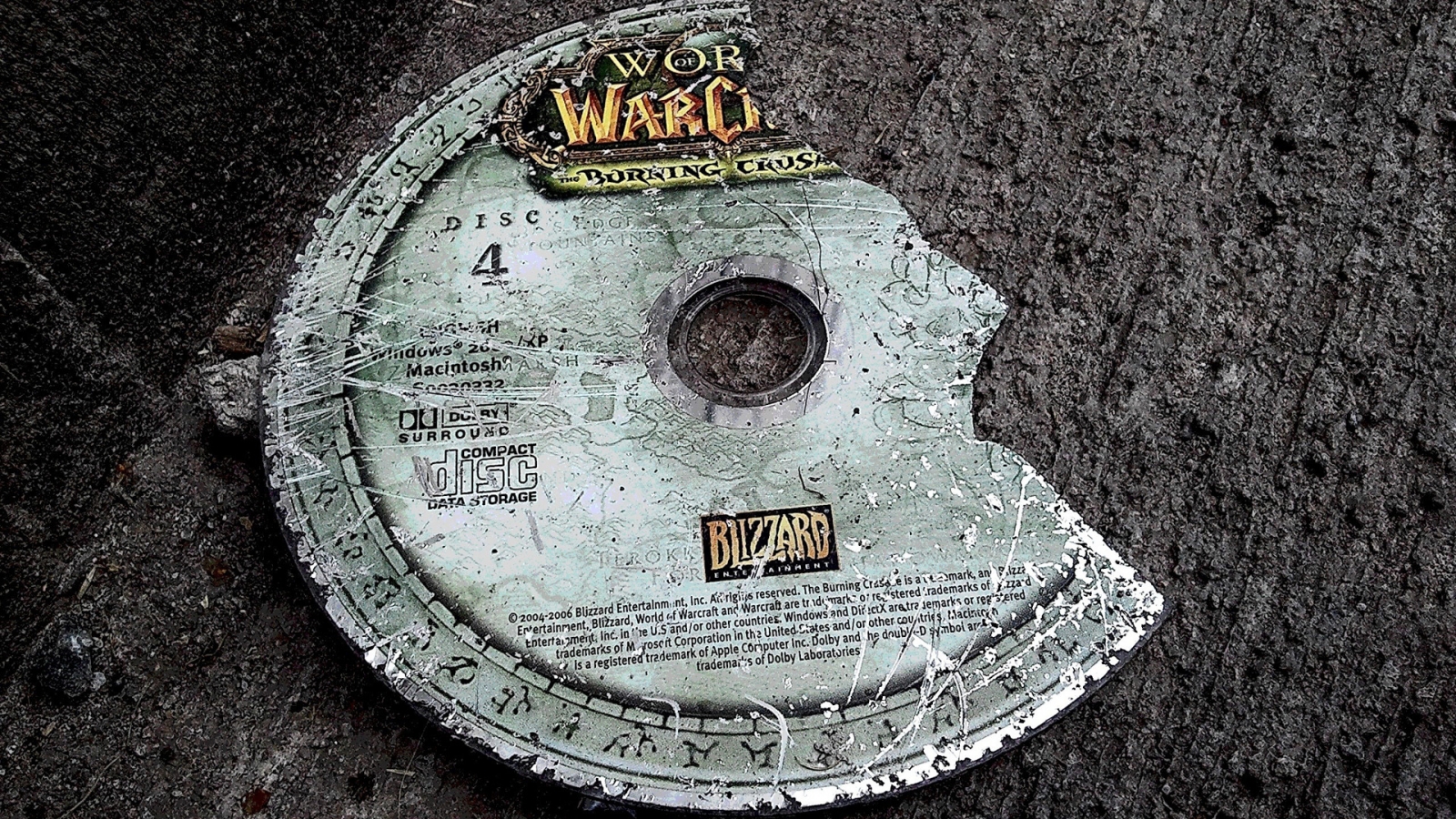 World of Warcraft Disc for 1600 x 900 HDTV resolution