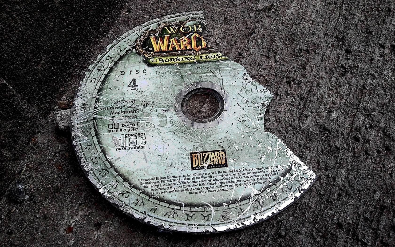 World of Warcraft Disc for 1680 x 1050 widescreen resolution