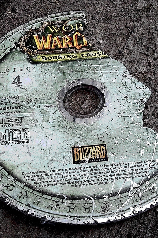 World of Warcraft Disc for 640 x 960 iPhone 4 resolution