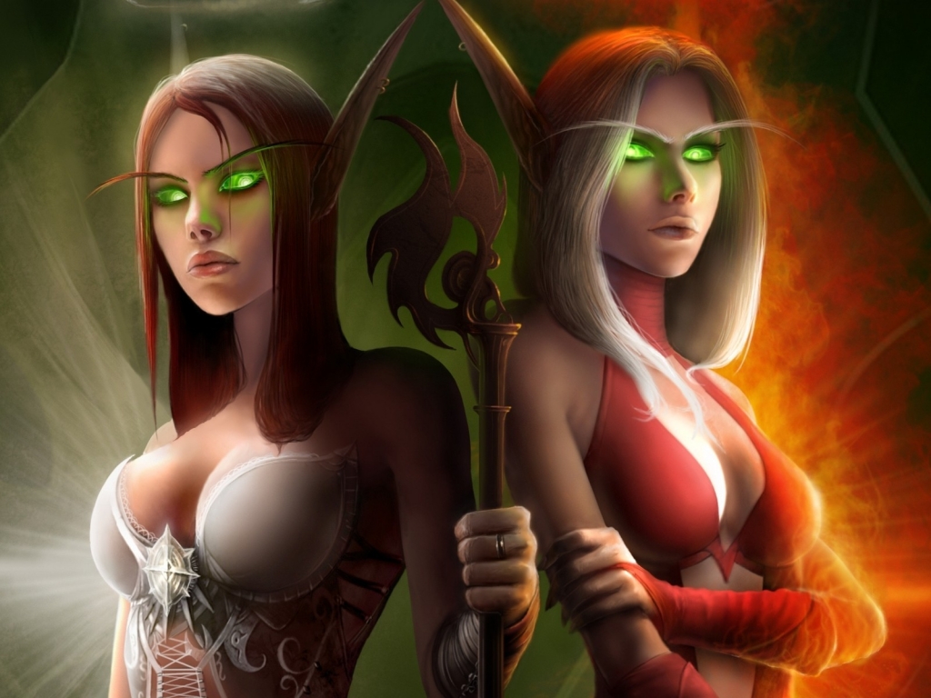 World of Warcraft Elf Costumes for 1024 x 768 resolution
