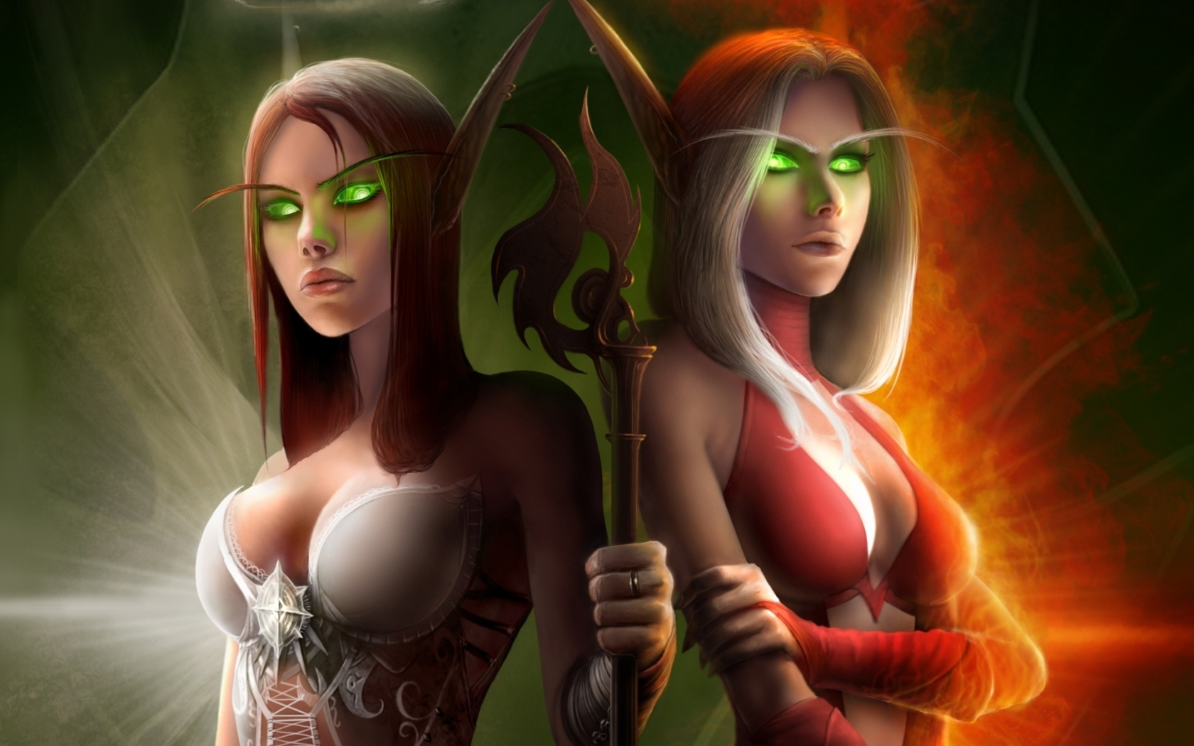 World of Warcraft Elf Costumes for 1680 x 1050 widescreen resolution