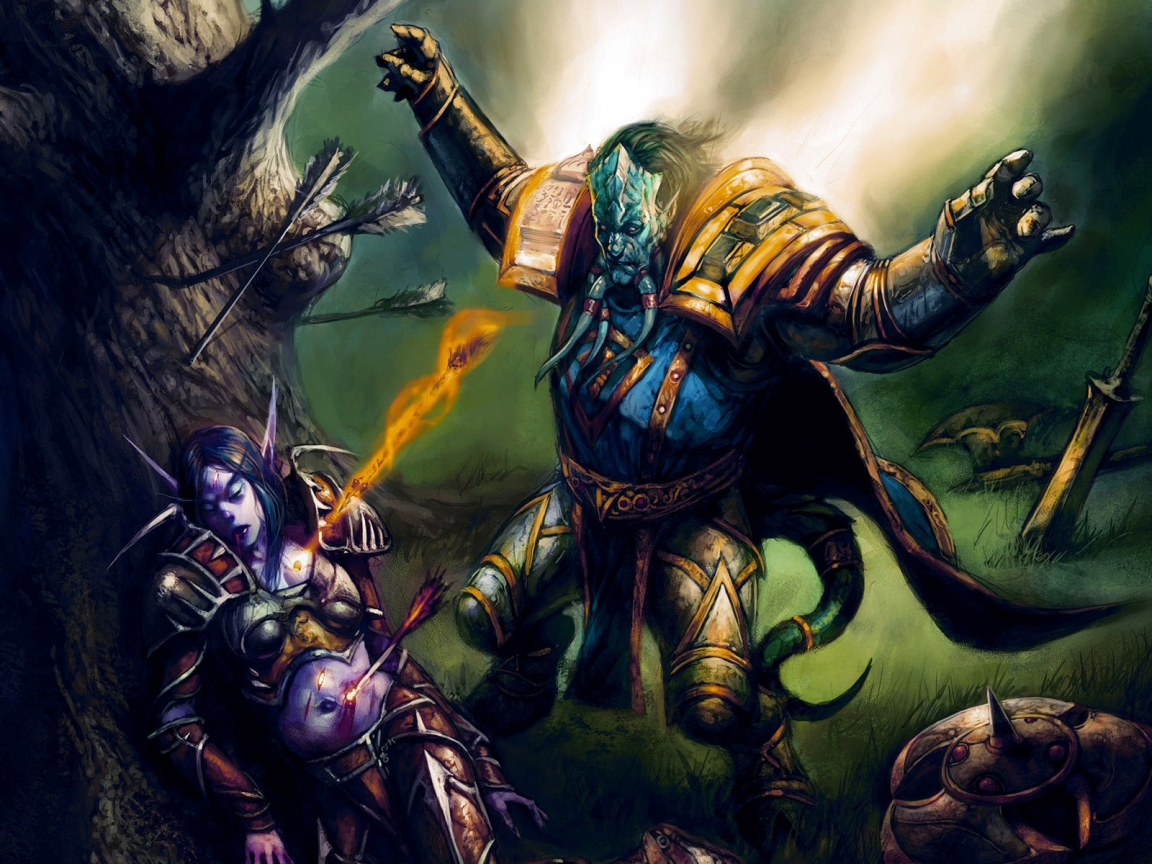 World of Warcraft Fight for 1152 x 864 resolution