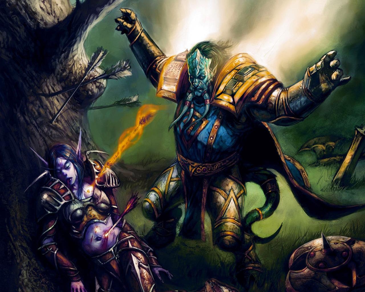 World of Warcraft Fight for 1280 x 1024 resolution