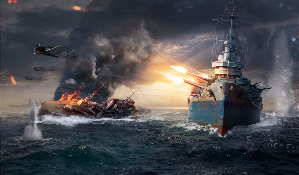 World of Warships  for 1024 x 600 widescreen resolution