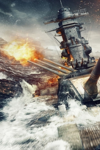 World of Warships Game for 320 x 480 iPhone resolution