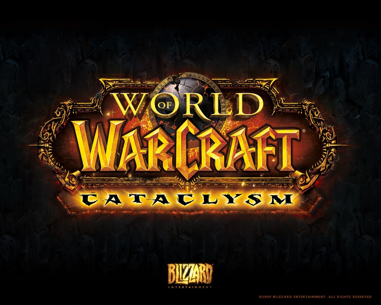 WOW Cataclysm Logo for 1280 x 1024 resolution