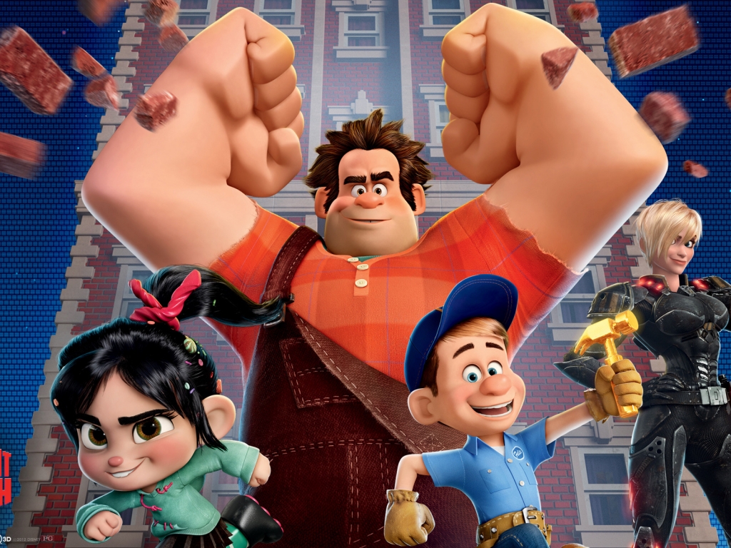 Wreck It Ralph at 1024 x 768 size.