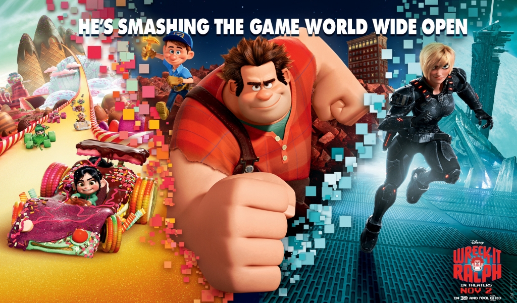 Wreck It Ralph Movie for 1024 x 600 widescreen resolution