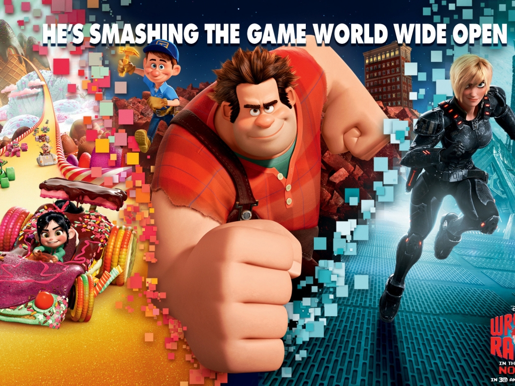 Wreck It Ralph Movie for 1024 x 768 resolution