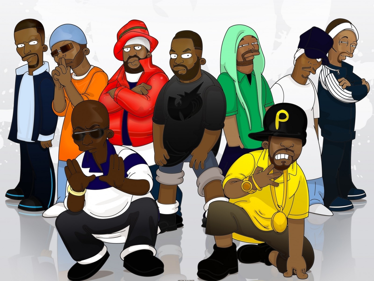 Wu-Tang Clan Group for 1280 x 960 resolution