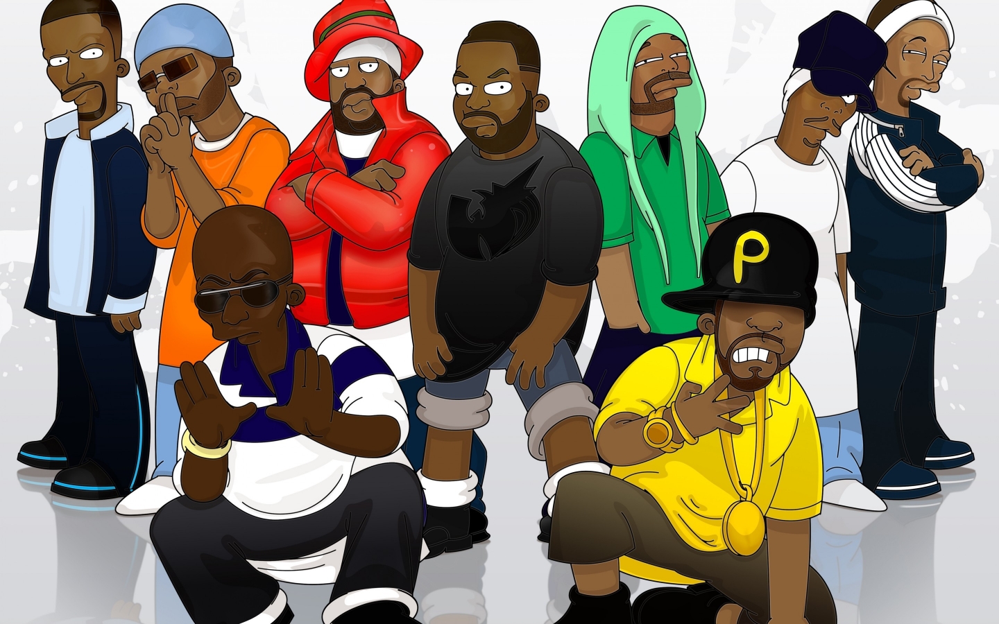Wu-Tang Clan Group for 1440 x 900 widescreen resolution