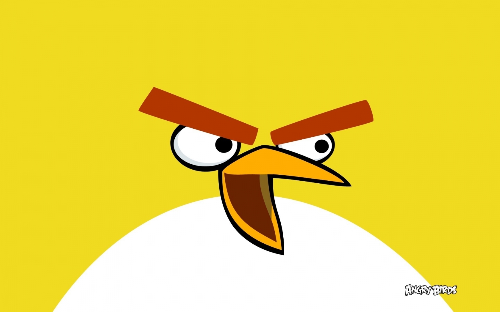 Yellow Angry Bird for 1680 x 1050 widescreen resolution