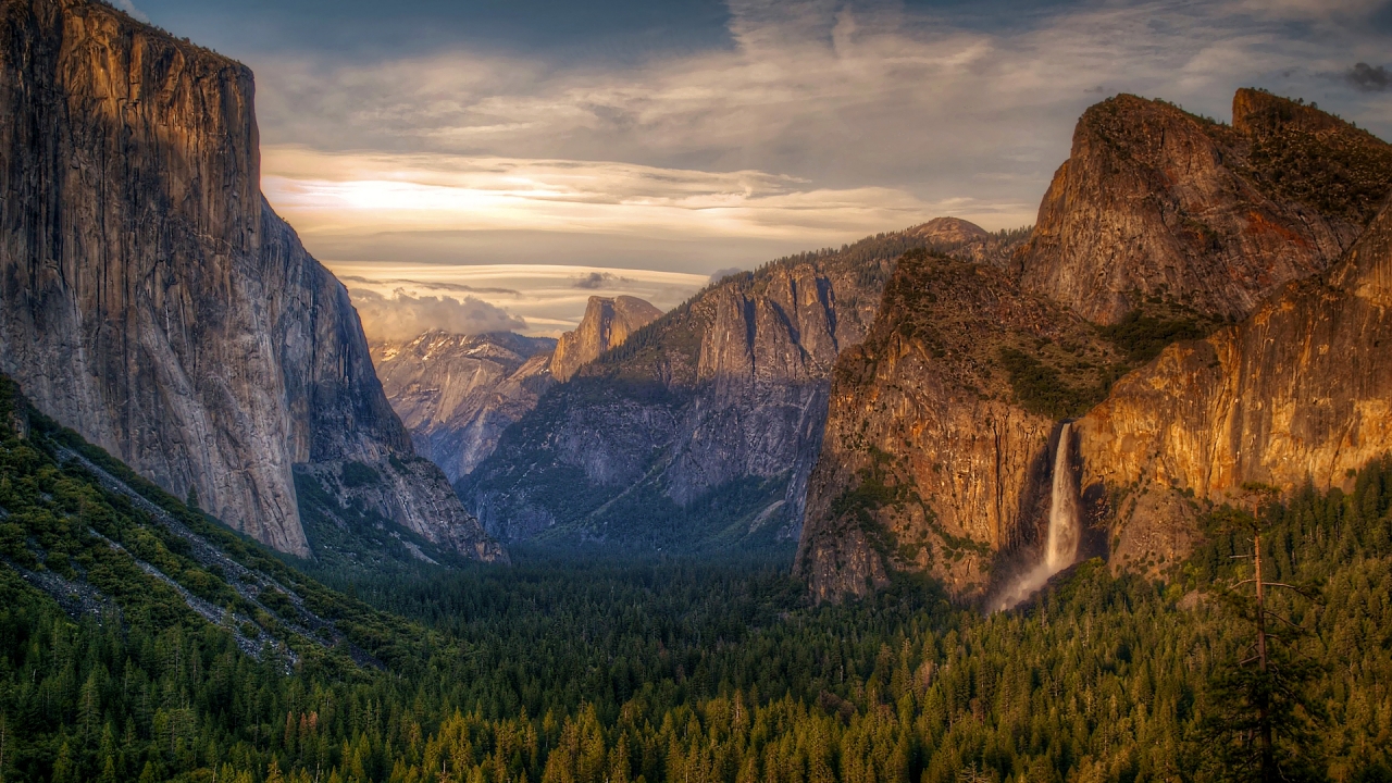 Yosemite National Park Landscape for 1280 x 720 HDTV 720p resolution