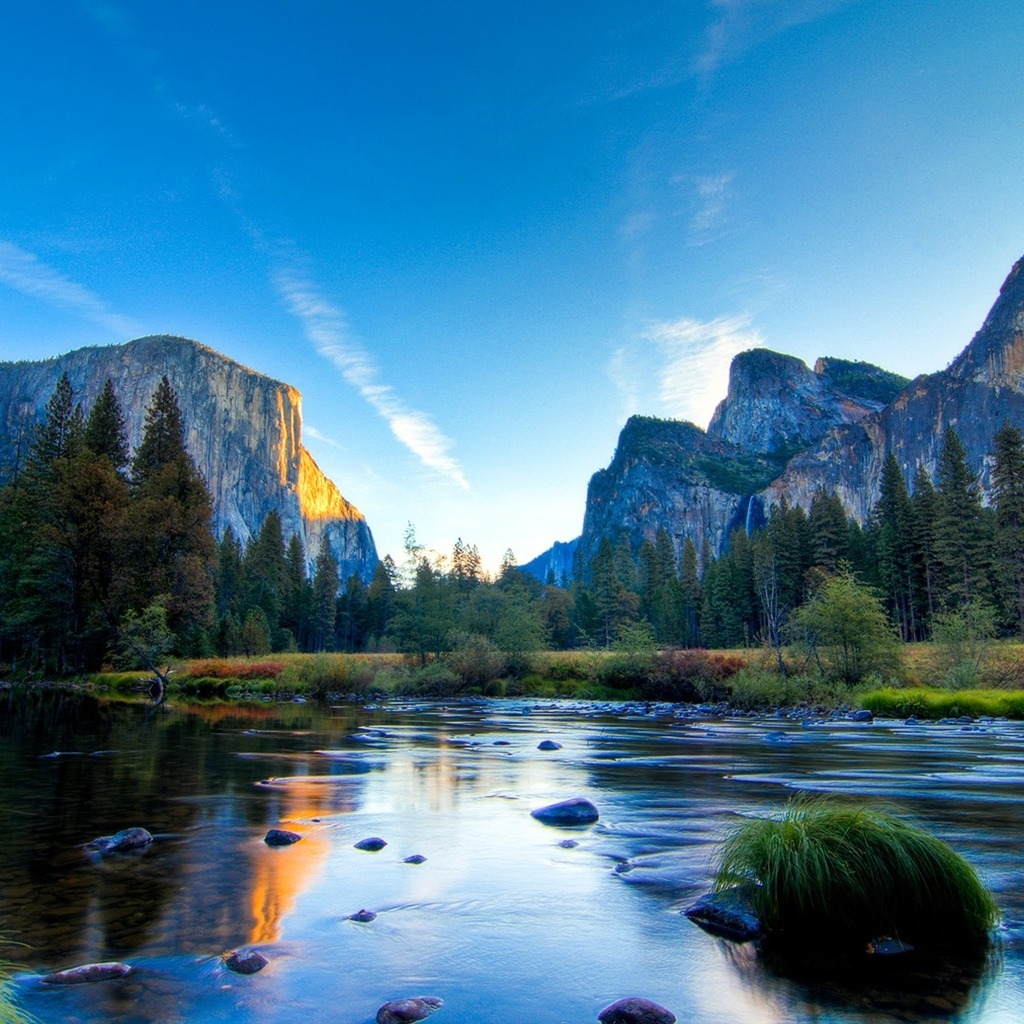 Yosemite National Park Poster for 1024 x 1024 iPad resolution