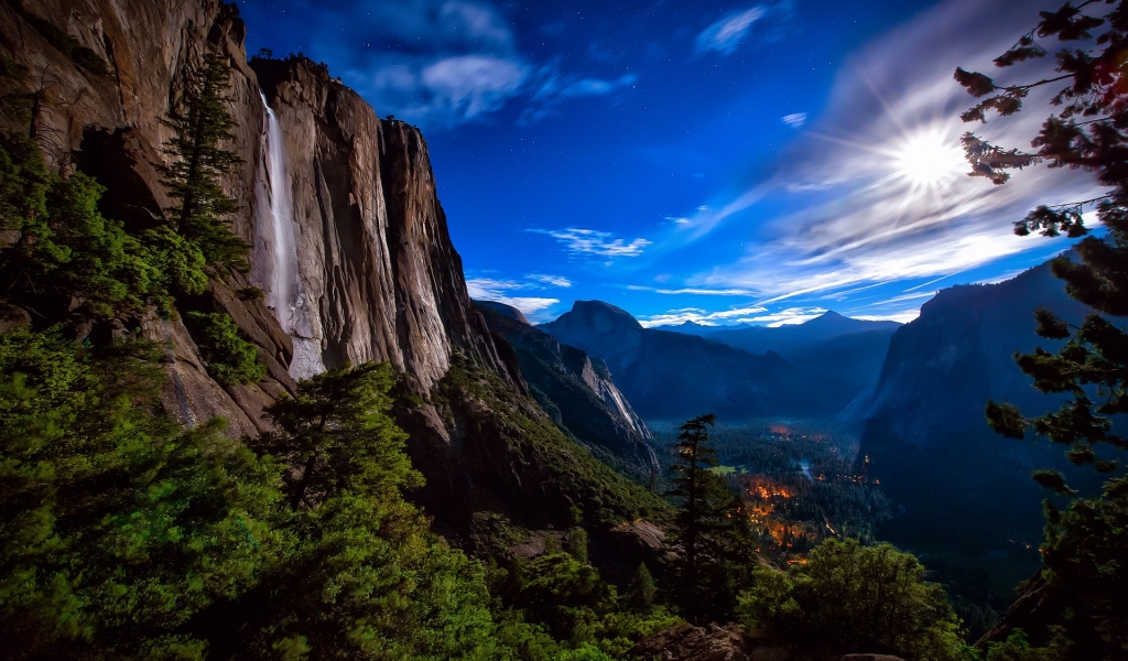 Yosemite National Park View for 1024 x 600 widescreen resolution