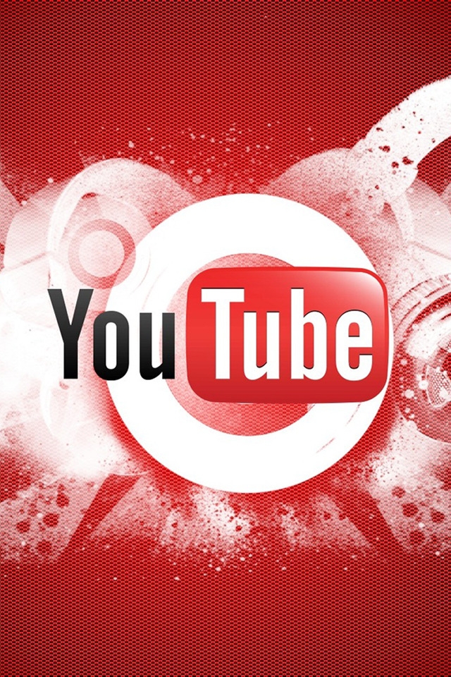 YouTube Logo for 640 x 960 iPhone 4 resolution