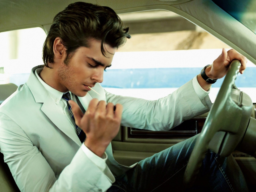 Zac Efron Rock and Roll Style for 1024 x 768 resolution