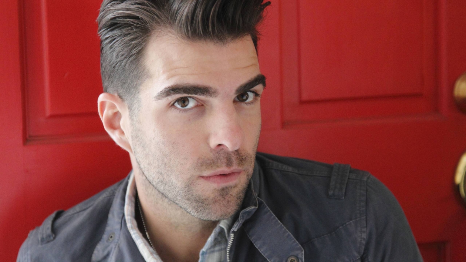 Zachary Quinto Pose for 1536 x 864 HDTV resolution