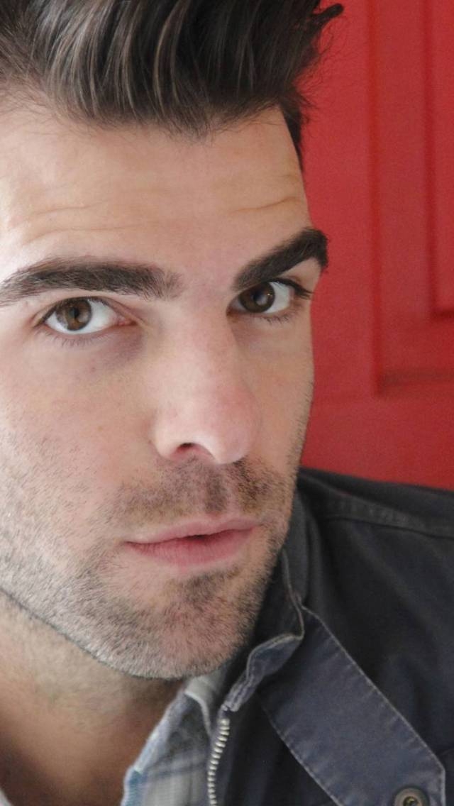 Zachary Quinto Pose for 640 x 1136 iPhone 5 resolution