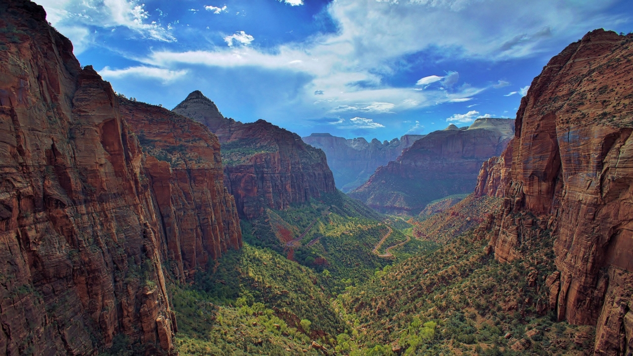 Zion National Park for 1280 x 720 HDTV 720p resolution