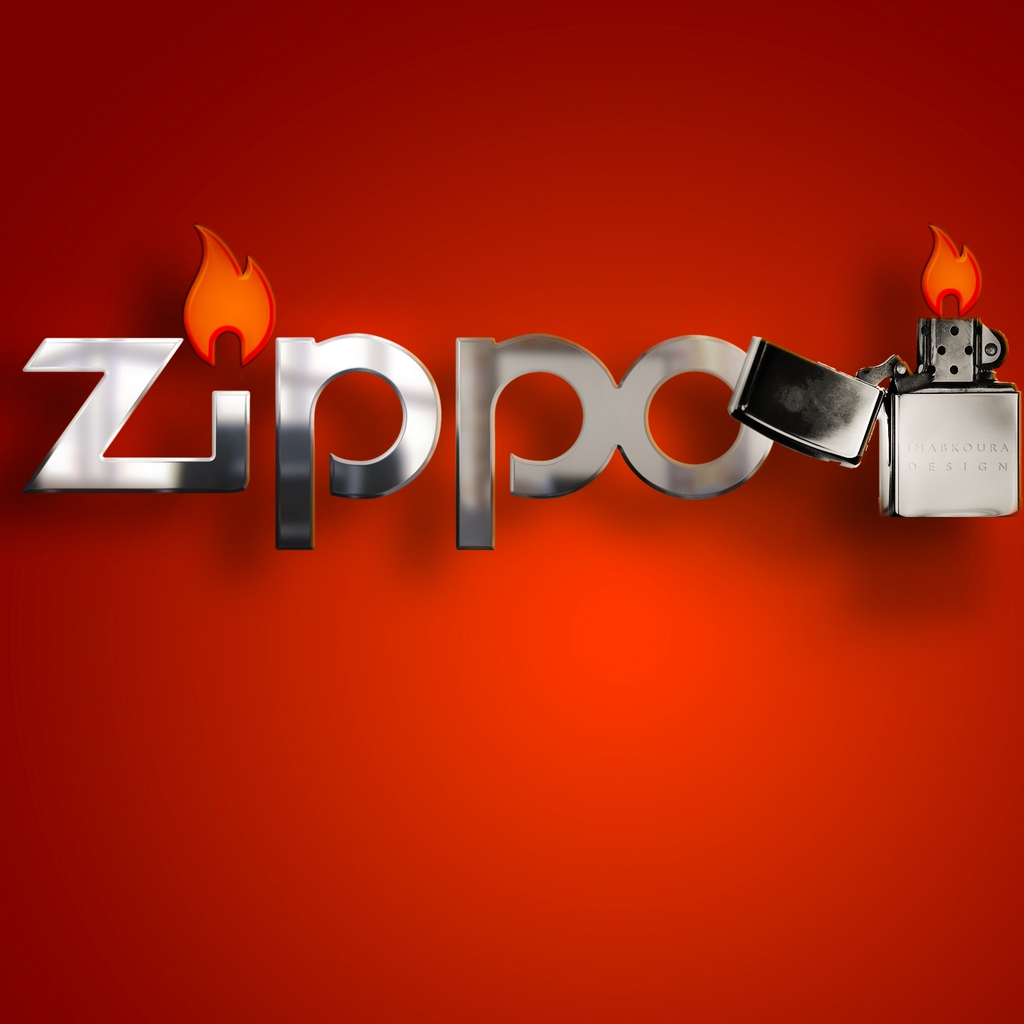Zippo Lighter for 1024 x 1024 iPad resolution