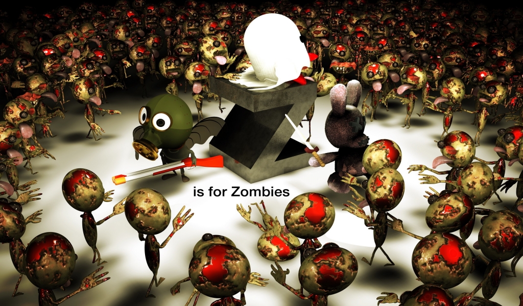 Zombies for 1024 x 600 widescreen resolution