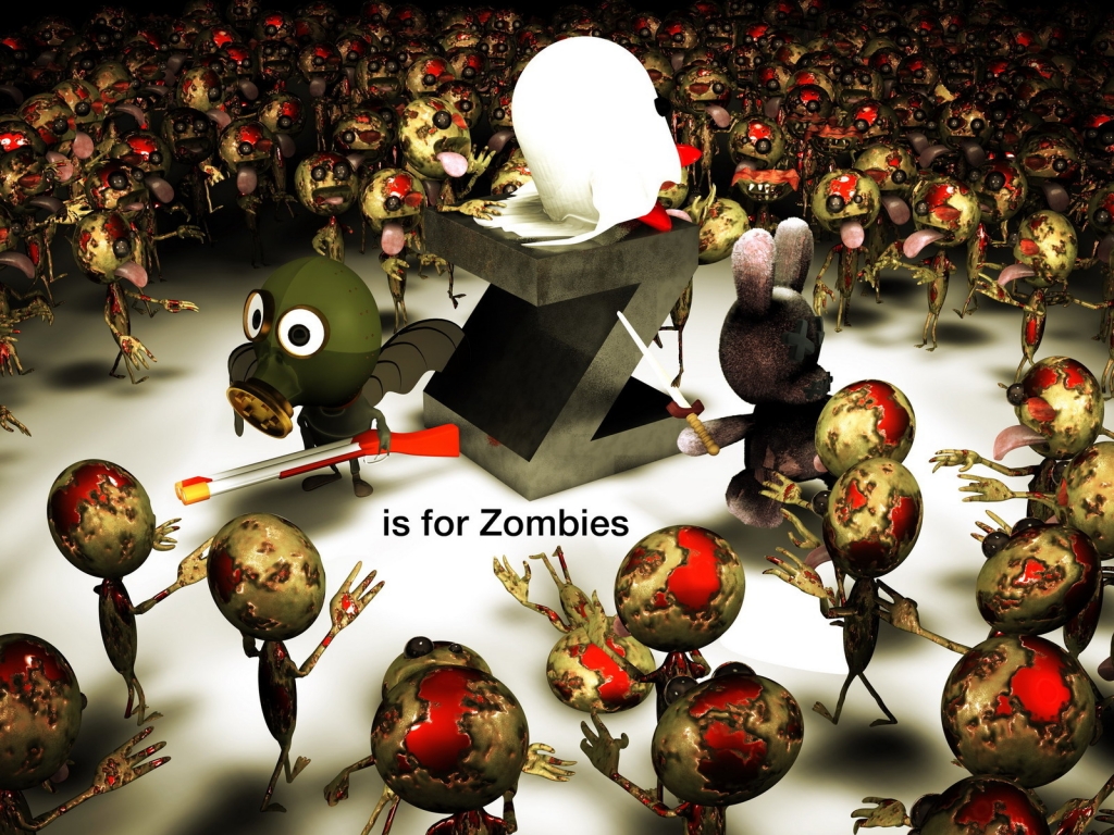 Zombies for 1024 x 768 resolution