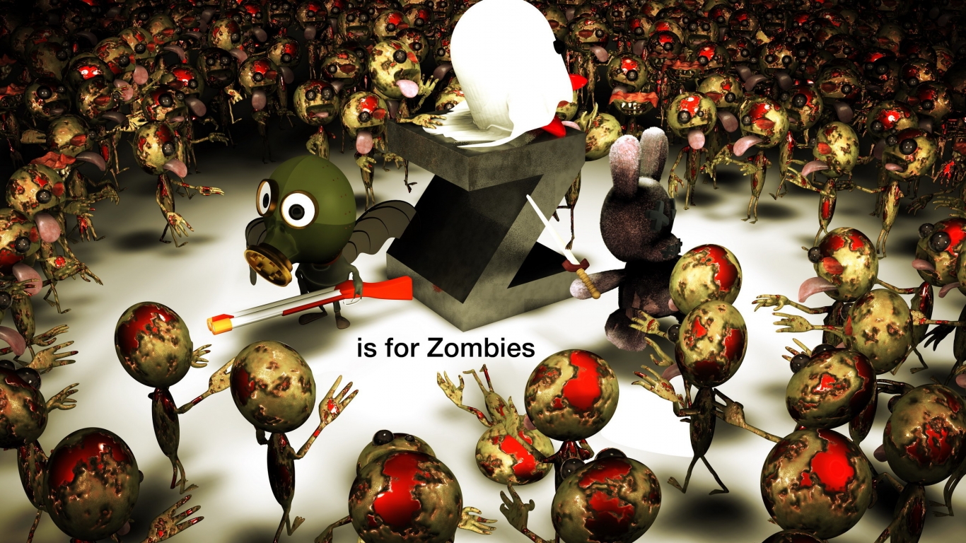Zombies for 1366 x 768 HDTV resolution